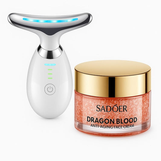 Combo de Crema Facial Antiarrugas y Masajeador Facial  SADÖER